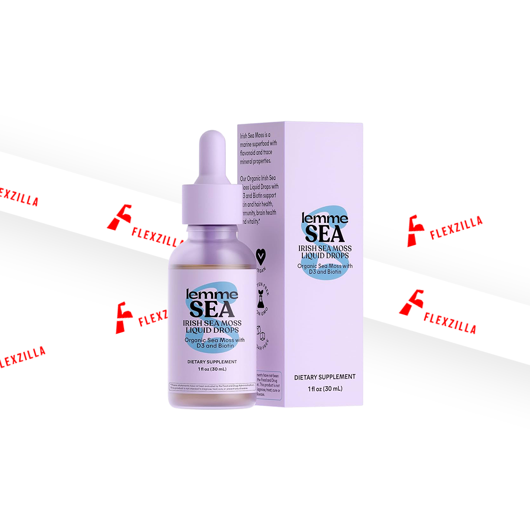 LEMME SEA MOSS LIQUID DROPS ORGANIC IRISH SEA MOSS WITH D3 AND BIOTIN