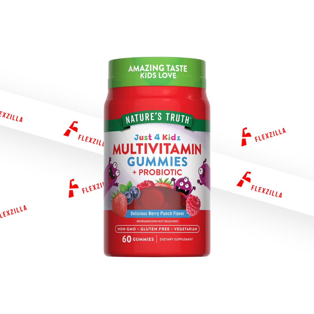 NATURE`S TRUTH JUST 4 KIDZ MULTIVITAMIN GUMMIES+PROBIOTIC