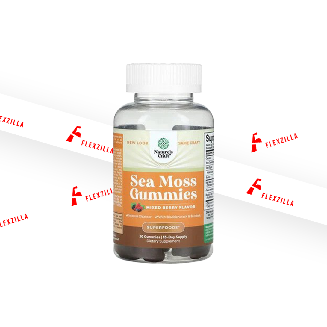 NATURE'S CRAFT SEA MOSS GUMMIES MIXED BERRY FLAVOR