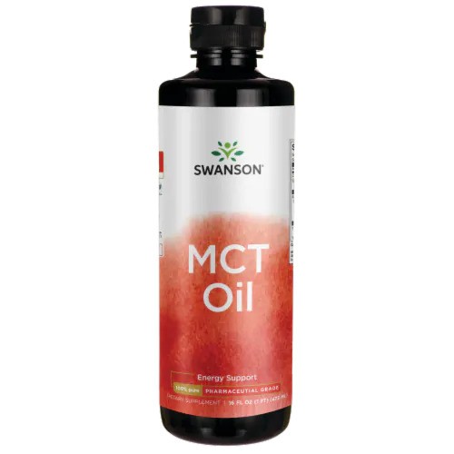 Swanson MCT Oil 100% pure 473 ml 65% C8 + 23% C10