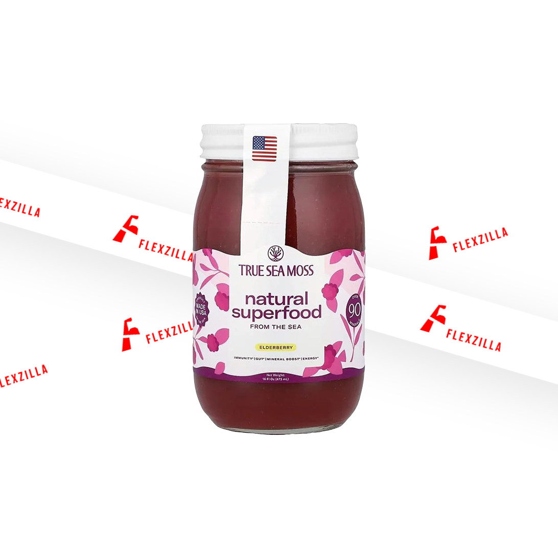 TRUE SEA MOSS SEA MOSS GEL SUPERFOOD ELDERBERRY 473 ML