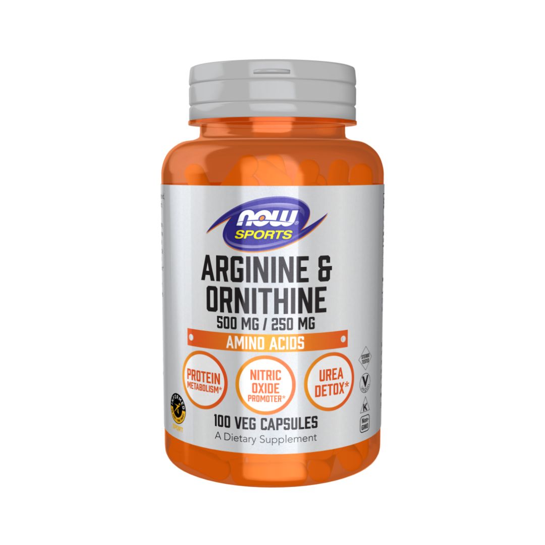 Now Arginine & Ornithine 500Mg/250Mg