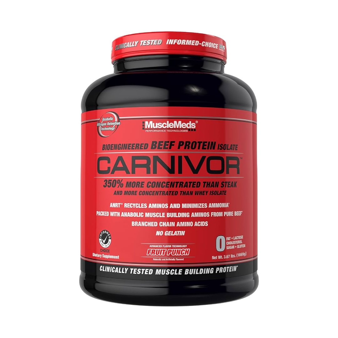 MUSCLEMEDS BEEF PROTEIN ISOLATE CARNIVOR 4 LBS