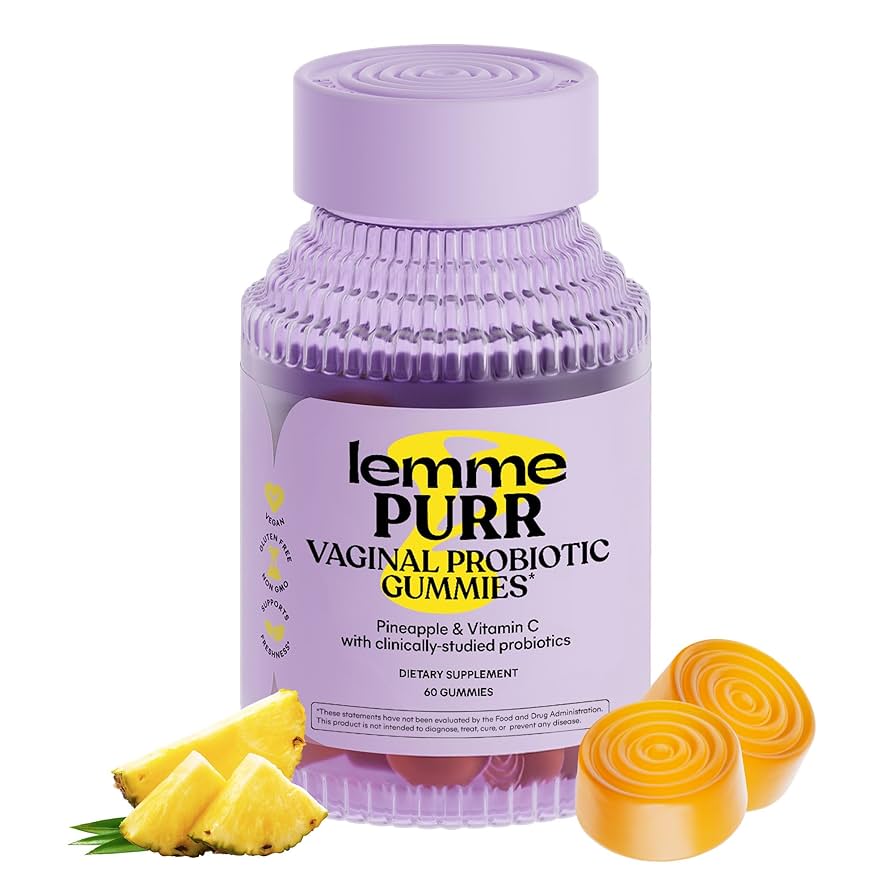 Lemme Purr- Vaginal Probiotic Gummies Pineapple & Vitamin C