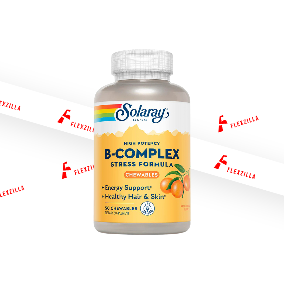Solaray B-Complex Stress Formula 50 Chewables Orange Flavor