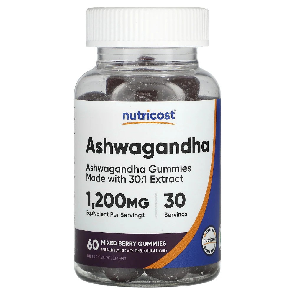 Ashwagandha Gummies Mixed Berry 1,200 mg - 60 Gummies