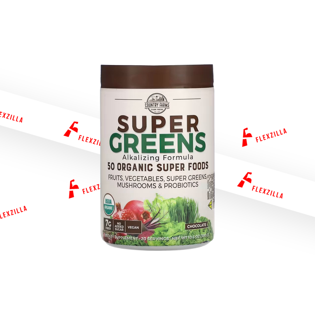 COUNTRY FARMS SUPER GREENS 50 ORGANIC SUPER FOODS