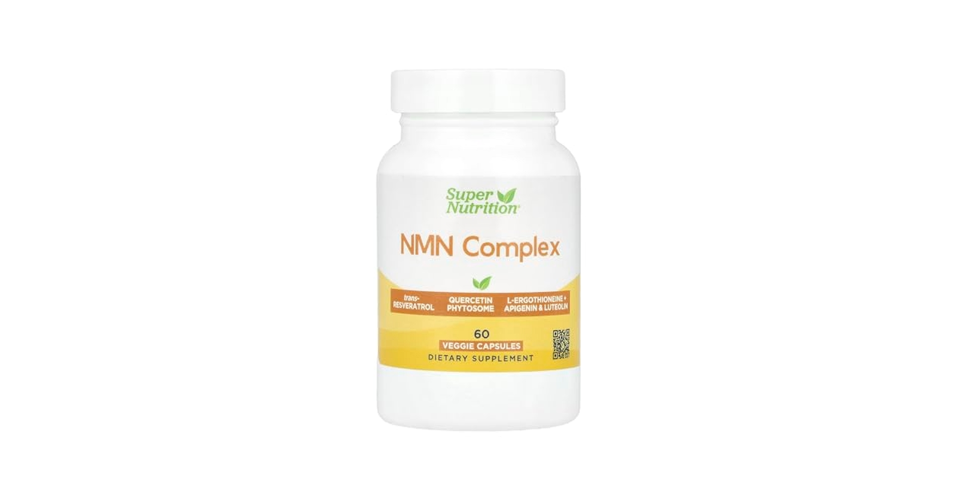 SUPER NUTRITION NMN COMPLEX (TRANS-RESVERATROL, QUERCETIN PHYTOSOME AND L-ERGOTHIONEINE + APIGENIN & LUTEOLIN)