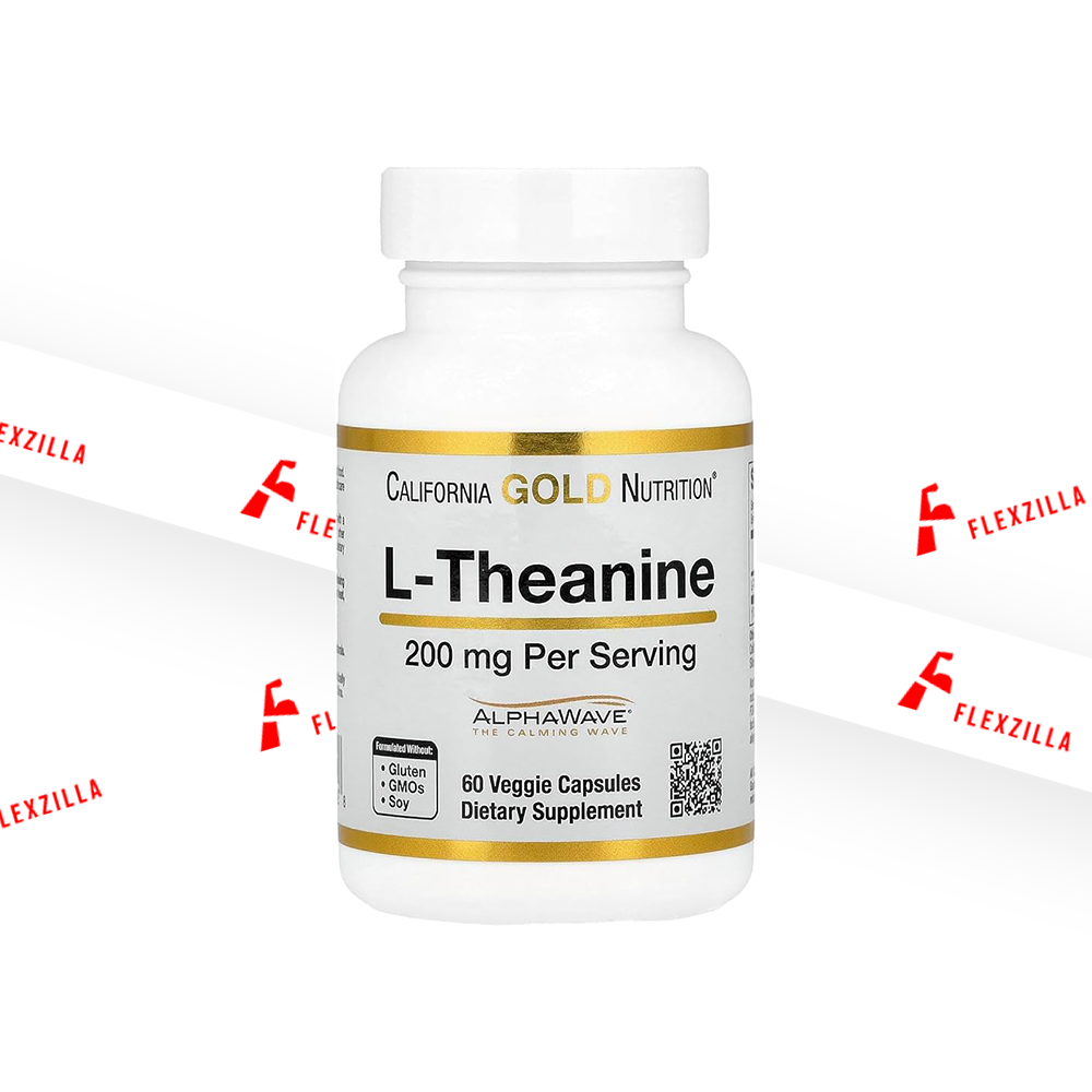 CALIFORNIA GOLD NUTRITION L-THEANINE 200 MG 60 VEGGIE CAPSULES