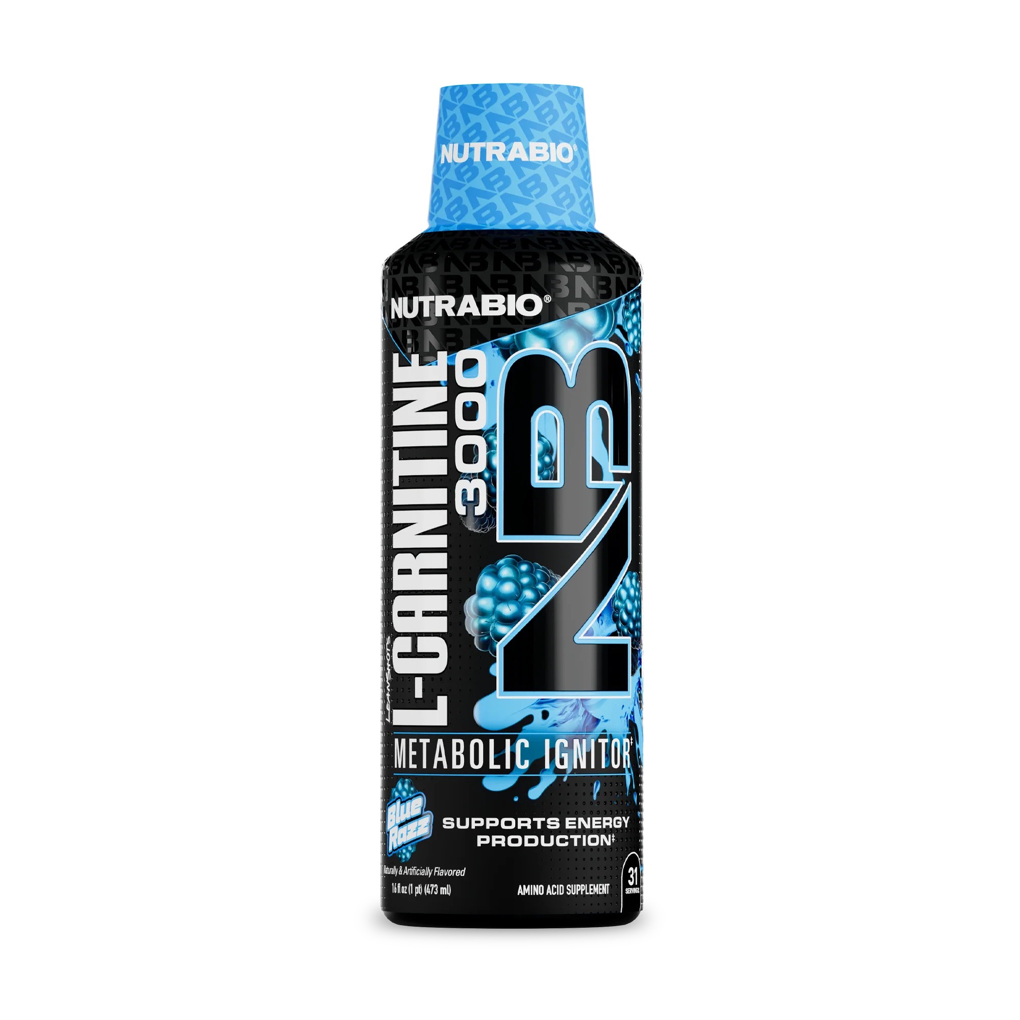 L-CARNITINE 3000 METABOLIC IGNITOR BLUE RAZZ FLAVOR 473 ML