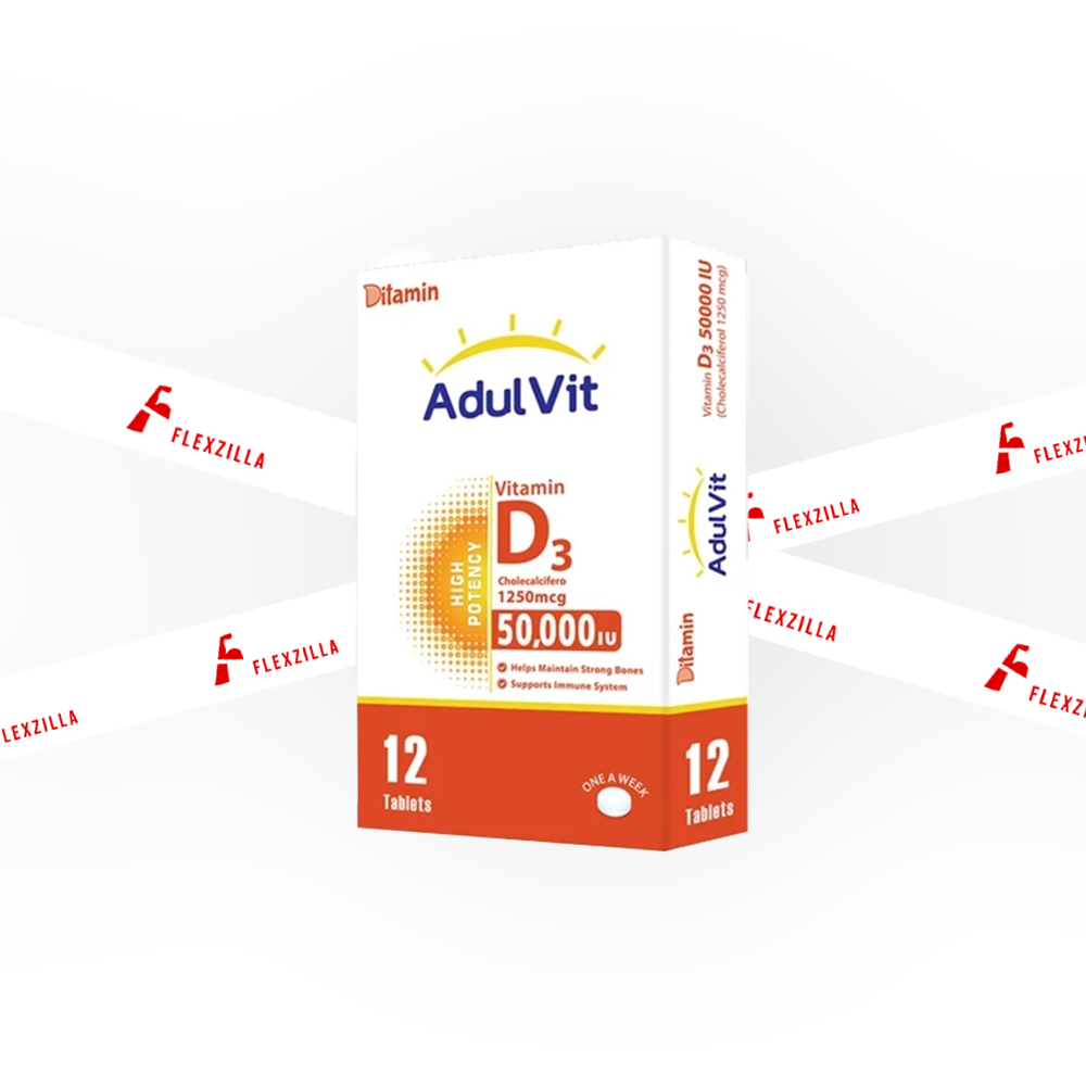 DITAMIN ADUL VIT VITAMIN D3 50,000IU 12 TABLETS