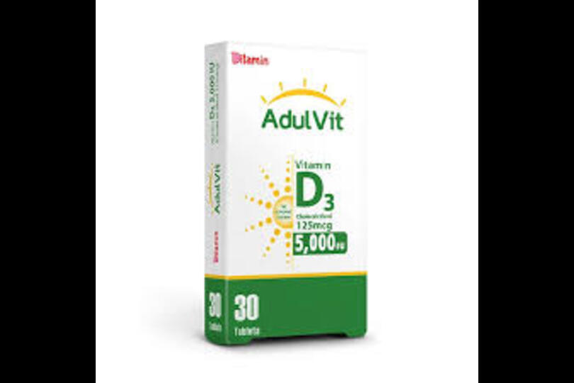 DITAMIN ADUL VIT VITAMIN D3 5000IU 30 TABLETS
