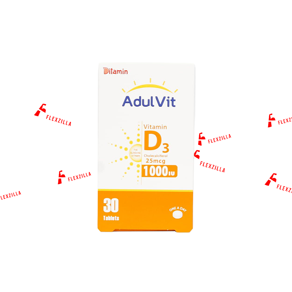 DITAMIN ADUL VIT VITAMIN D3 1000IU 30 TABLETS