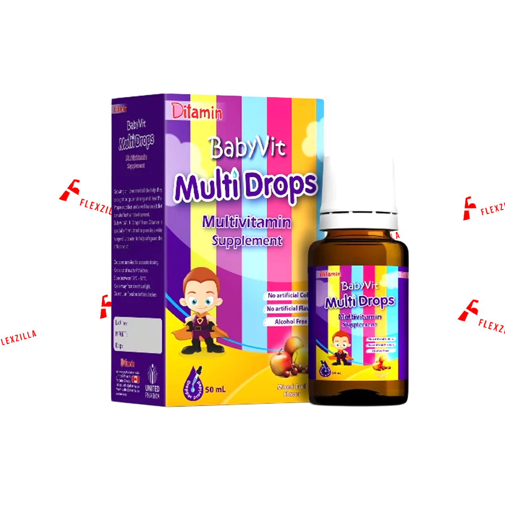 DITAMIN BABY VIT MULTI DROPS MULTIVITAMIN MIXEDFRUIT FLAVOR 50ML