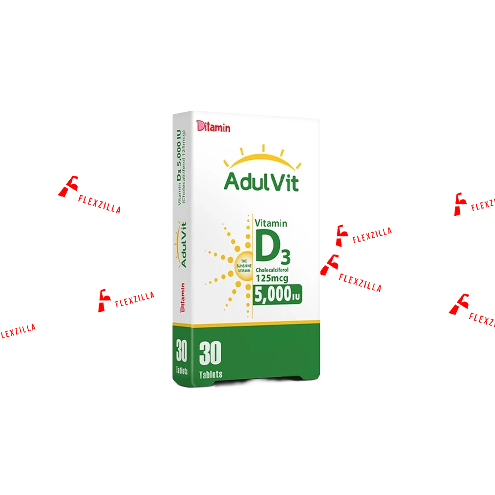 DITAMIN ADUL VIT VITAMIN D3 5000IU 30 TABLETS