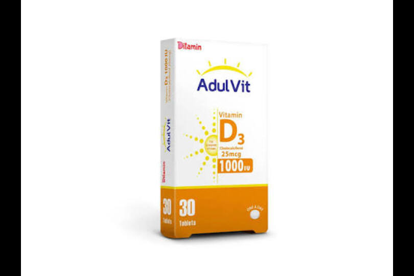DITAMIN ADUL VIT VITAMIN D3 1000IU 30 TABLETS